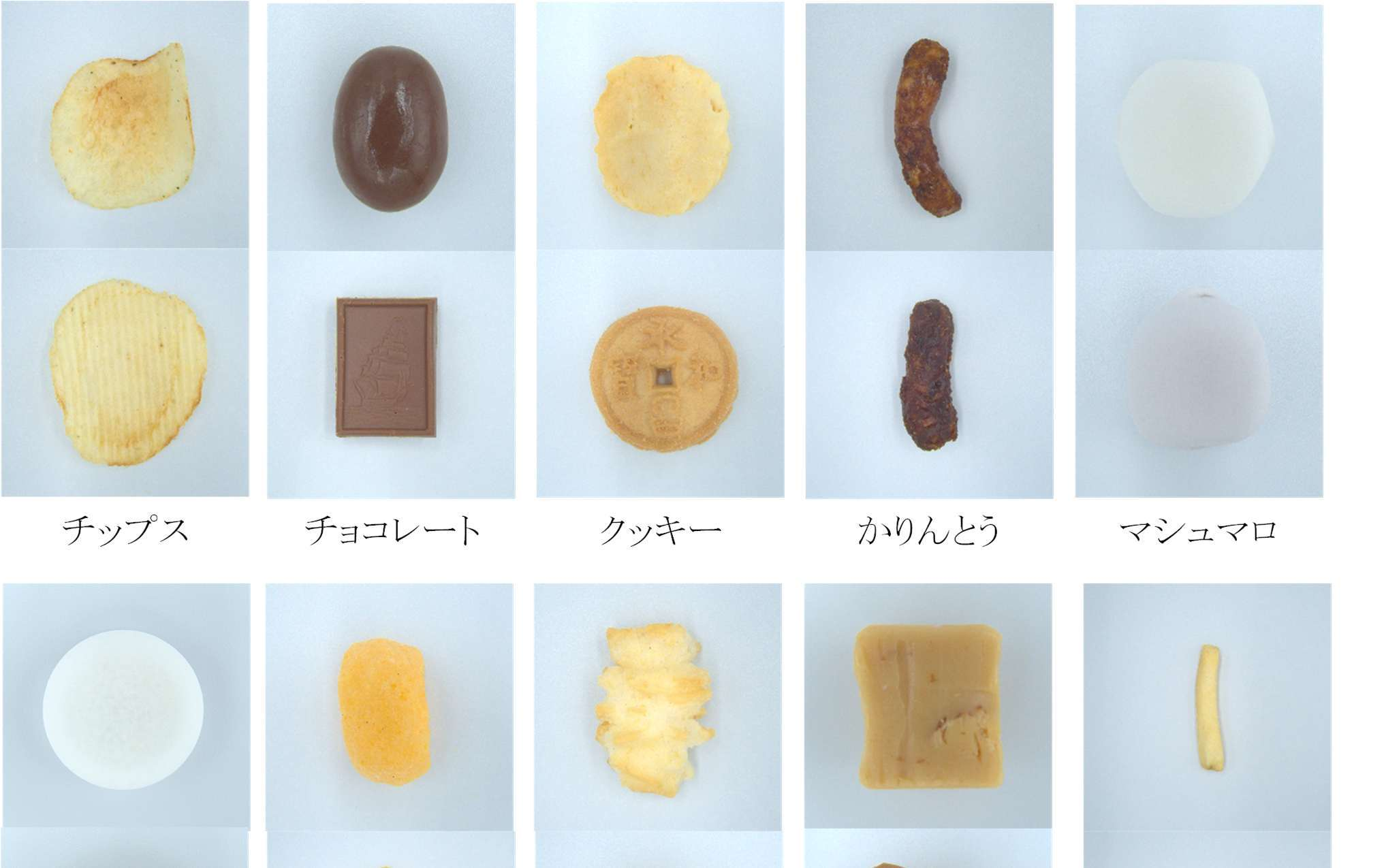 検査対象の正常品例